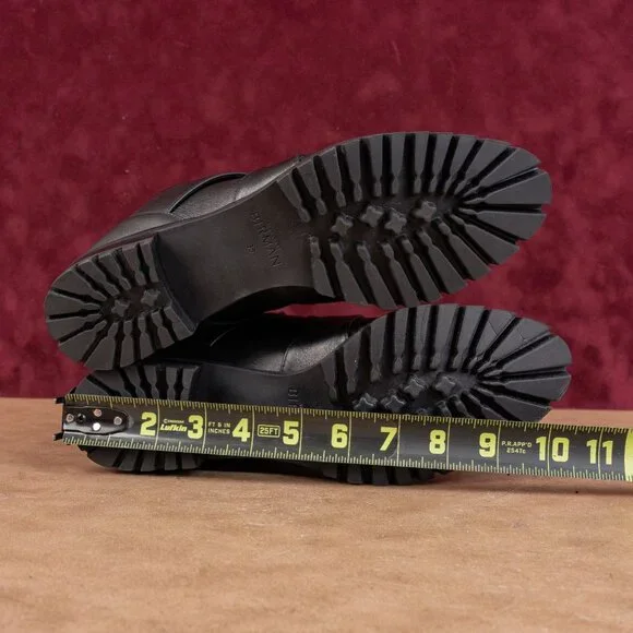 Alexandre Birman Wmn Lolita Black Leather Waterproof Combat Boots 8.5US EUR39 - Picture 5 of 8